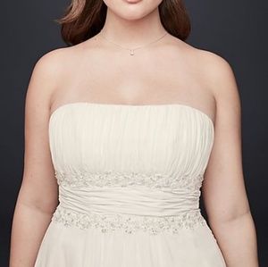 Chiffon A Line Wedding Dress